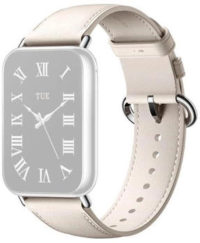 Xiaomi Smart Band 9 Pro/8 Pro Leather Quick Release Strap Cream White