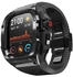 Wigento Für Apple Watch Ultra 2 / 1 49mm Hochwertiges Silikon Arm Band Metall Gehäuse