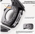 Wigento Für Apple Watch Series 10 46mm Hochwertiges Silikon Arm Band mit Metall Gehäuse