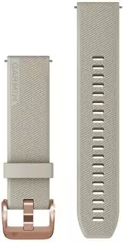 Garmin Schnellwechsel-Armbänder Silikon (20mm) Beige / Roségold (010-13114-02)
