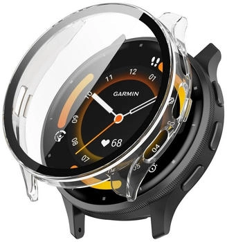 Wigento Für Garmin Venu 3 Shockproof Hochwertiges Design Uhren Case Cover mit Schutzglas
