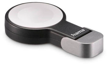 Hama Apple Watch Ladegerät f. kabelloses Laden USB-C-Ladestation magnetisch SW Schwarz
