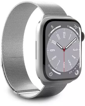 Puro Milanese Magnetic Armband für Apple Watch 38/40/41 mm Silber (PUMILAW40SIL)