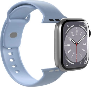 Puro Icon Band in Silicone for Apple Watch 42/44/45/49mm Powder Blue