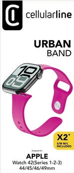 Cellular Line Urban Band Apple Watch 42/44/45/49mm Pink