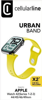 Cellular Line Urban Band Apple Watch 42/44/45/49mm Yellow