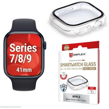 Displex Full Body Schutzglas für Apple Watch transparent