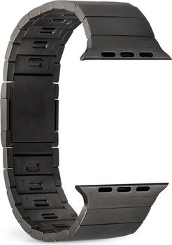 Puro Titan-Armband für Apple Watch 42/44/45/49 mm schwarz