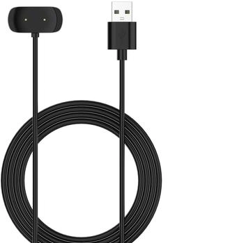 Wigento Für Amazfit Active USB Port 1 Meter Smart Watch Charging Ladekabel Schwarz