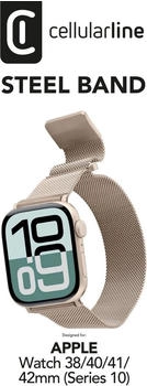 Cellular Line STEEL BAND Milanese for Apple Watch 38/40/41/42mm Beige