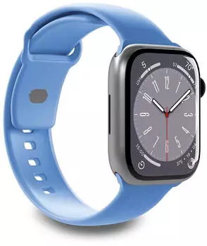 Puro Icon Band in Silicone for Apple Watch 42/44/45/49mm Blue