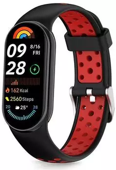 Tech-Protect IconBand Air Strap für Xiaomi Smart Band 8/9/10 schwarz/rot