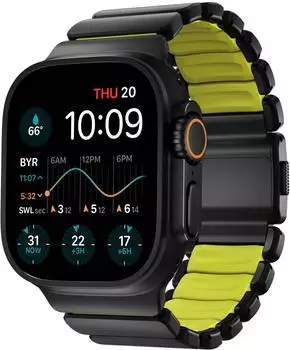 Nomad Goods Stratos Band Titanium 49mm Black/Volt