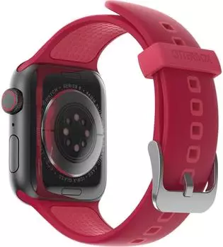 OtterBox Silicone strap compatible with Apple Watch 44, 45, 46 mm, red (77-93701)