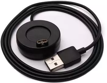 System-S Compatible USB cable Garmin Venu, Venu 2, 2s, Sq, Lily black