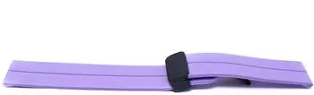 System-S Silicone strap with folding clasp compatible with 20mm watch, purple