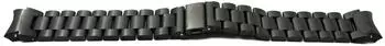 System-S Aluminum strap compatible with Galaxy Watch 6 Classic, 22 mm, black