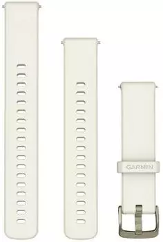 Garmin Quick Release Silicone Watch Strap, 18mm Silver (010-13406-00)