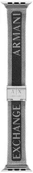 Armani Exchange Stainless steel band compatible with Apple Watch 42, 44, 45 mm (AXS8029)