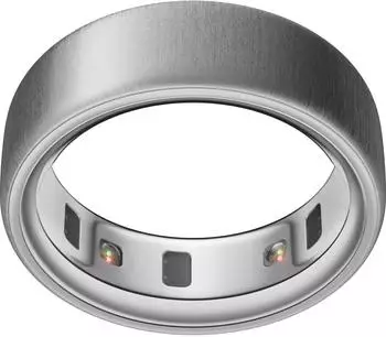 Oura Ring 4 Brushed Silver Size 6