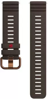 Polar 22mm Brown Silicone Watch Strap