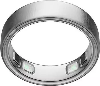 Oura Ring 5 Brushed Silver Size 7