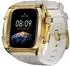 Wigento Silikon Armband mit Metall Gehäuse für Apple Watch Series 10 46mm (88277)