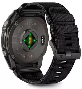Tech-Protect Nylon-Armband für Garmin Fenix 51mm, schwarz