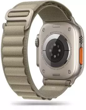 Tech-Protect Nylon Pro Armband für Apple Watch 42/44/45/49mm, Titanium Olive