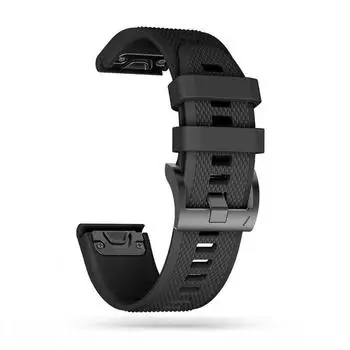 Tech-Protect Smooth Strap für Garmin Fenix 3/5X/6X/7X, TPU, 26mm, schwarz