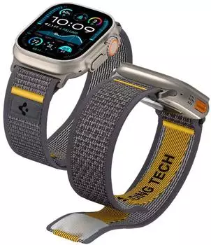 Spigen Athlex Air Stoffarmband 44-49mm, aktives grau (AMP09034)