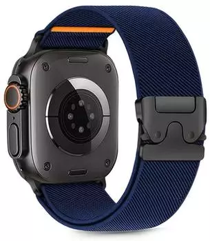 Tech-Protect Nylon Clasp Armband für Apple Watch 44/45/46/49mm, navy