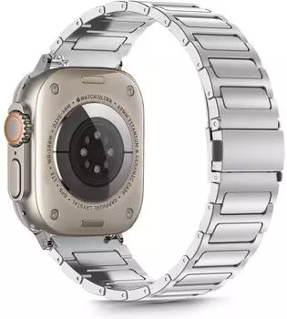 Tech-Protect Stainless Armband für Apple Watch 44/45/46/49mm, silber (Stainless)