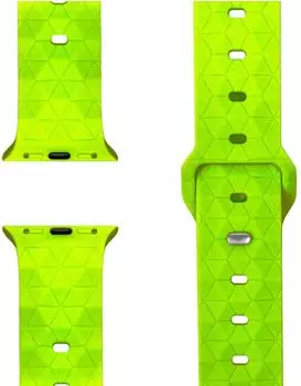 NALIA Hexion Armband 38/40/41/42mm Silikon, neon gelb