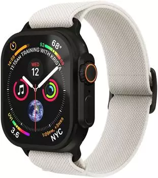 Vonm&auml;hlen Classic Nylon Loop Armband 44|45|46|49mm, cream black (AWS00190)