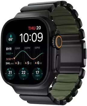Nomad Goods Stratos Band Titanium Black 49mm Forest (NM009575858)
