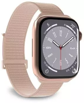 Puro Sport Armband für Apple Watch 42/44/45/49mm, Nylon, beige (PUSPORTAW44BEG)