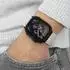 Vonmählen Woven Loop Armband für Apple Watch 44/45/46/49mm, Nylon, schwarz/beige
