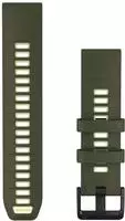 Garmin Quickfit-Armband 22 mm, Silikon, Olive Drab/Zitrone | Original Zubeh&ouml;r