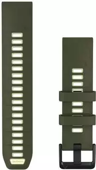 Garmin QuickFit 22mm Silikonarmband Autumn Olive Drab / Citron