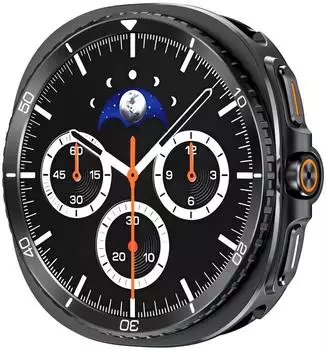 Wigento Metall Schutzh&uuml;lle f&uuml;r Samsung Galaxy Watch 9 / 8 44mm im Watch Classic Design