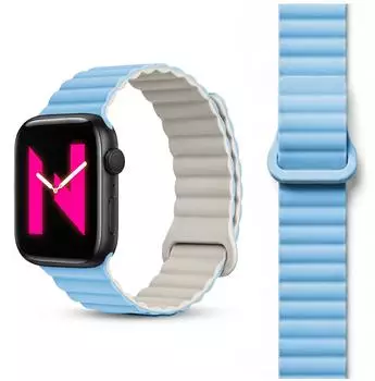 NALIA Core Magnet Silikon Armband für Apple Watch 38/40/41/42/44/45/46/49mm (de-8221_18)