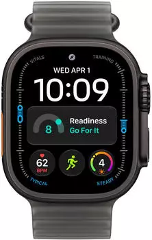 Apple Ocean Band Halbtransparentes Schwarz Titan Schwarz