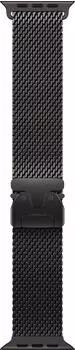 Apple Milanaise Armband 49mm Titan schwarz, Medium (MK0G4ZM/A)