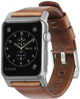 Nomad Strap Modern Leather Brown Connector Silver 42/44/45 mm