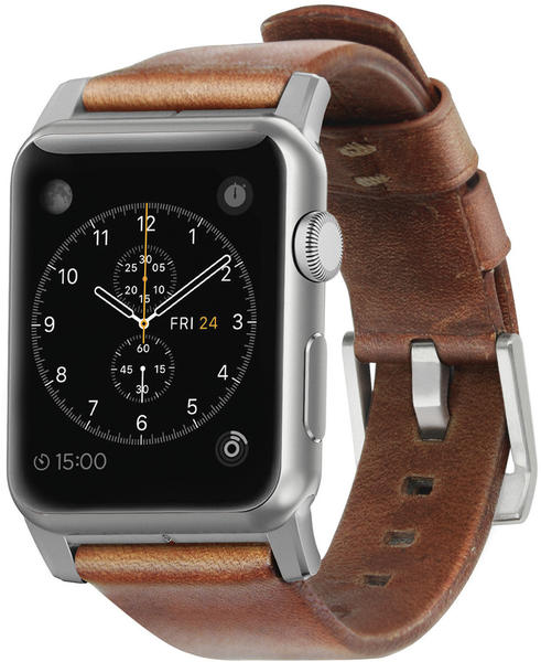 Nomad Goods Modern Leather 44/42mm Brown/Silver