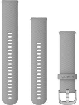 Garmin Schnellwechsel-Armbänder Silikon (20mm) Hellgrau