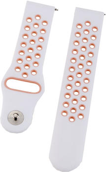 Peter Jäckel Armband 20mm Dual Silicon Weiß/Pink