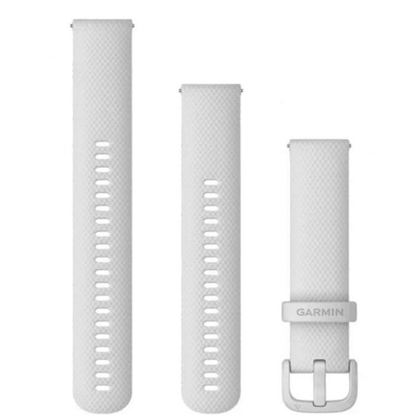 Garmin Schnellwechsel-Armbänder Silikon (20mm) Weiß (010-13021-01)
