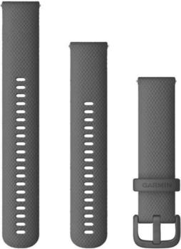 Garmin Schnellwechsel-Armbänder Silikon (20mm) Mittelgrau